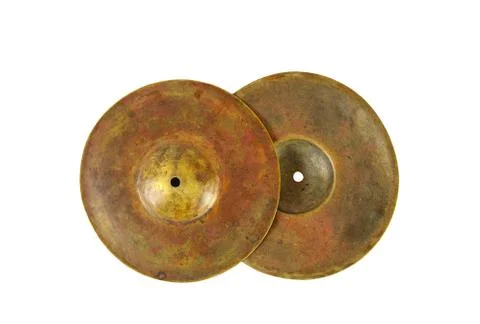Close up of an prcussion cymbals Stock Photos