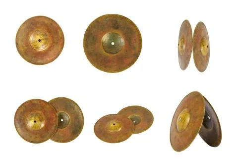 Close up of an prcussion cymbals Foto stock