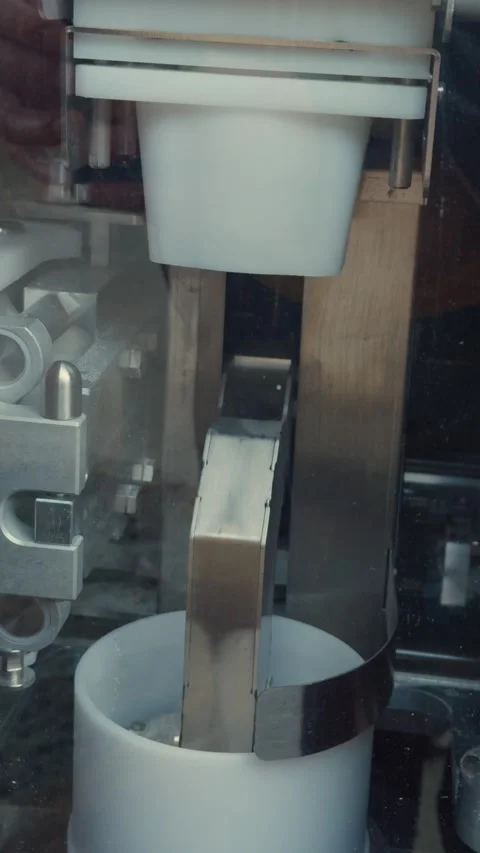 Close-up of a precision machine working in a factory setting during the day Stock Footage 281783162