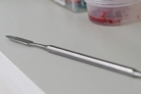 Close-Up of a Precision Metal Tool on a White Surface Stock Photos