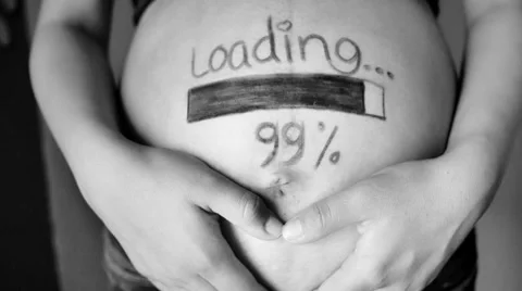 Close-up Pregnant belly Stock Footage 45777955