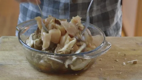 Close up - Preparing a meal Video stock 81187153