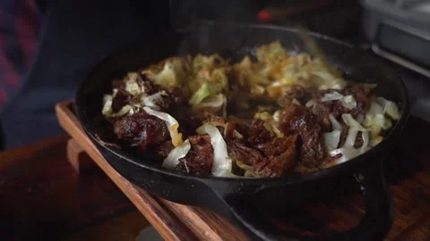 Close up. Preparing a meal Stock Footage 145867071