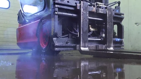 Close up of  pressure spray cleaning Stock Footage 2281147