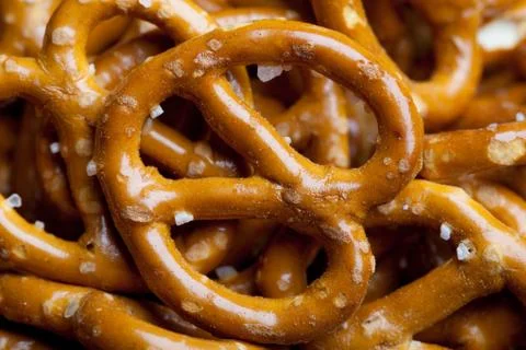 Close up of pretzels Stock Photos