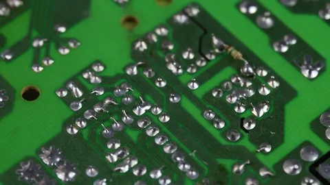 Close up of printed circuit board Stock-Footage 81583838