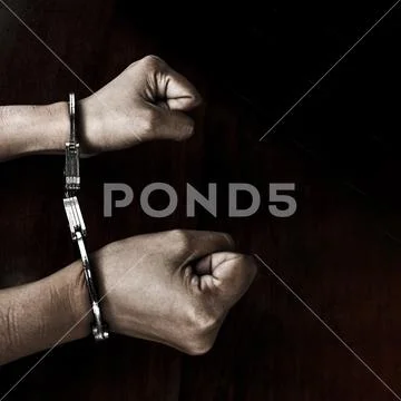 Close up prisoner in prison Stock Photos