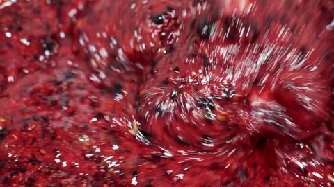 Close-up of the process of grinding berries. Stock Footage 158597804