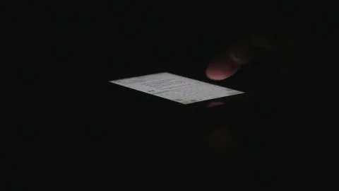 Close-up of the process of typing a text message on a smartphone. Video stock 143392364