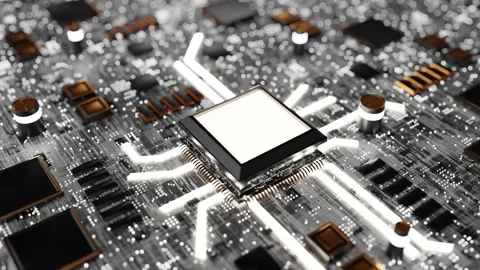 Close-up of processor connection Stock Footage 263050000