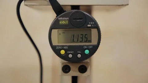 Close up of production digital weighing scale Stock Footage 308718512