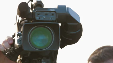 Close up of a Professional camera  Video stock 35841778