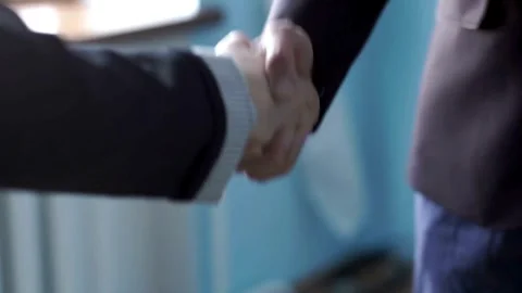 Close-Up of Professional Handshake Stock Footage 276962830