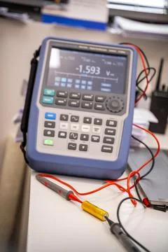 Close-up of a professional multimeter device Stock Photos