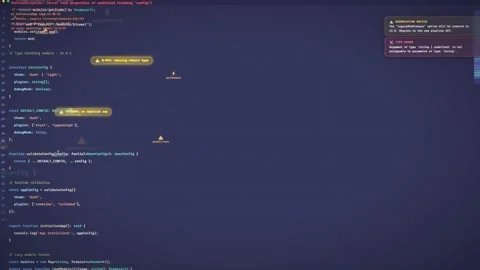 Close up of professional software developer writing complex computer code in a Stock Footage 340218091
