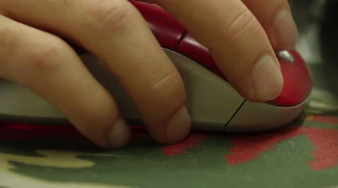 Close Up of a professional worker handling a mousepad Stock Footage 45236235