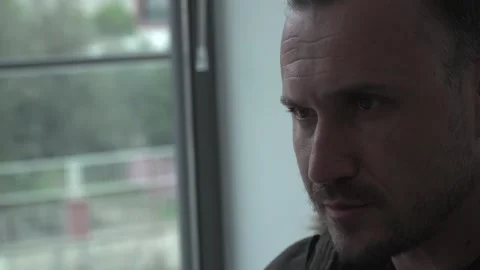 Close-up profile side view portrait Stock Footage 133773146