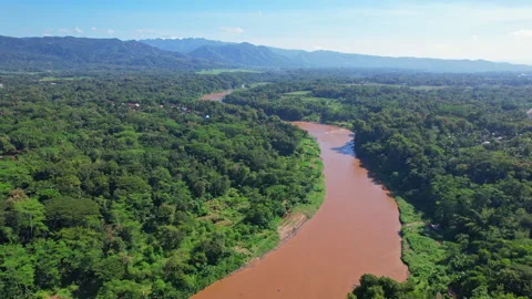 Close up of Progo river, Sleman regency, Yogyakarta area, Java island, Indonesia 库存影片 339294409