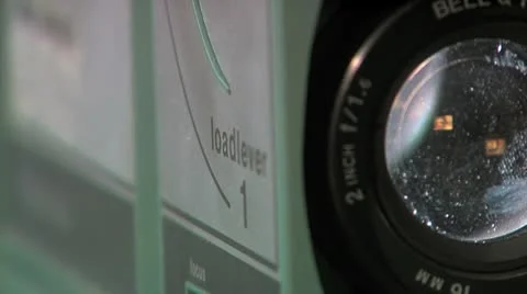 Close up Projector (various shots) Stock Footage 10569527