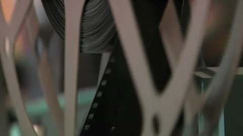 Close up Projector (various shots) Stock Footage 10569922