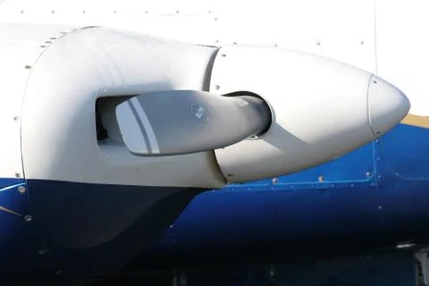 Close-up of prop and cowl Stock Photos