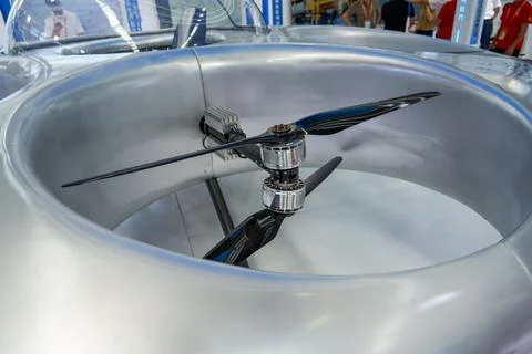Close-up of the propeller of a large fixed-wing drone Stock-Fotos