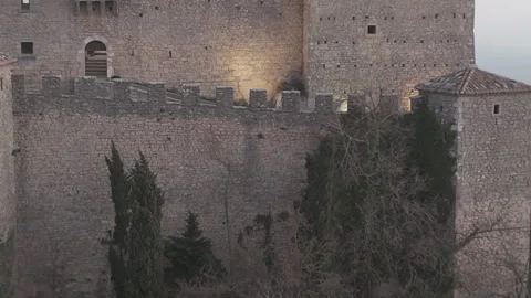 Close up to pull back of Silhouette of the skyline Stock Footage 324025017