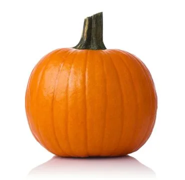 Close up of a pumpkin isolated on white background Stock Photos