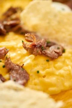 Close-up Pumpkin Risotto with with duck and parmesan cheese mousse. Seasonal Stock Photos