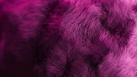 Close up purple fur texture background motion video footage clip Stock Footage 327572581