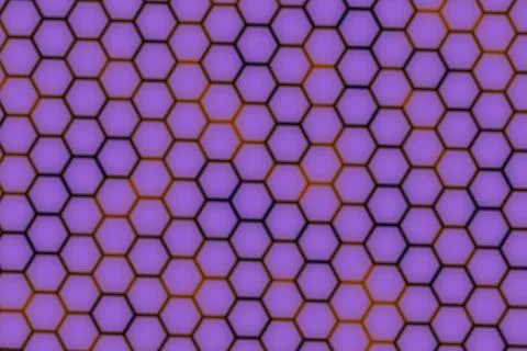 Close-up of purple honeycomb pattern on textured surface Illustrazione stock