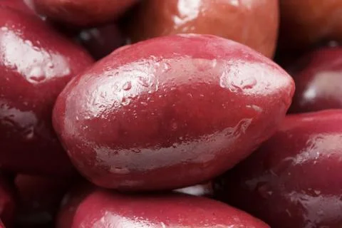 Close-up of a purple olive Stock Photos