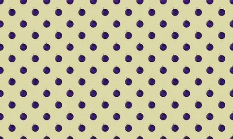 Close-up of purple polka dots on beige fabric background Stock Illustration