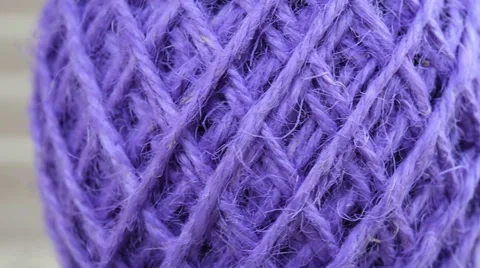 Close up of purple yarn  for background Stock Footage 44291789