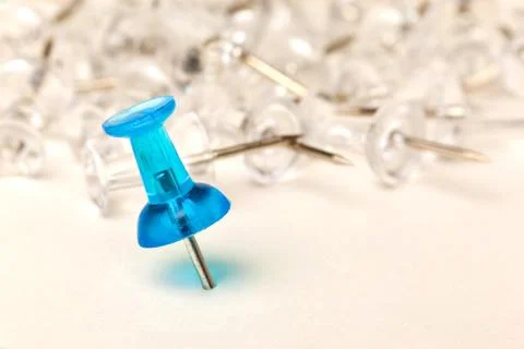 Close up of a push pin Stock Photos