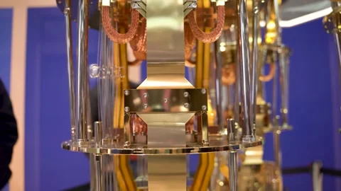 Close up of quantum computer system, new advanced and innovative computing Stock Footage 330398692