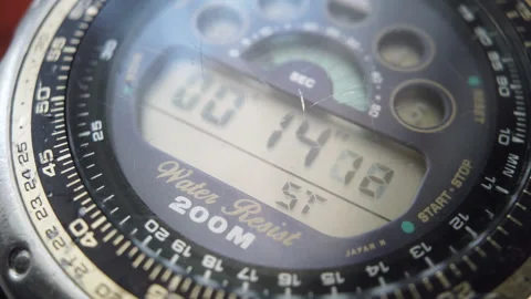 Close Up Quartz Clock Showing Rapid Passage of Time Stock Footage 336202395