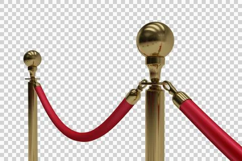 Close up of queue barrier bollard Stock Illustration
