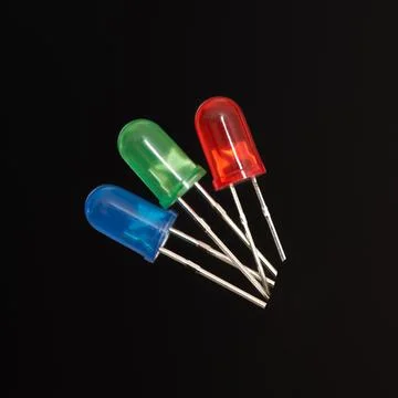 Close-up of a radio component: a diode Stock Photos