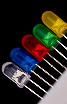 Close-up of a radio component: a diode Stock Photos