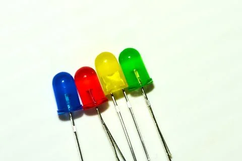 Close-up of a radio component: a diode Stock Photos