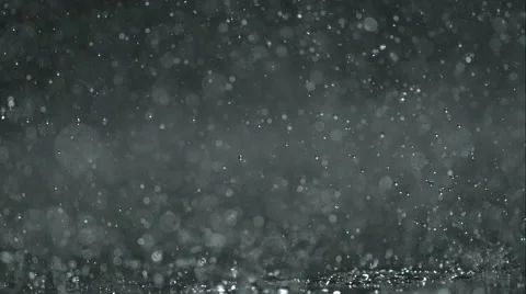 Close-up of rain drops Stock Footage 46656906