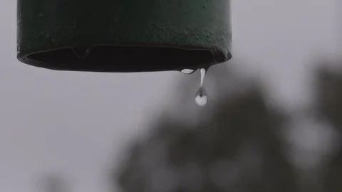 Close up of rain drops Stock Footage 72112390