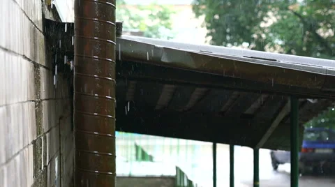 Close-up of rain falling Stock Footage 65270300