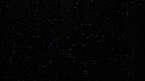 Close-up rain water drops, raindrops texture falling on black window background Stock Footage 305939426