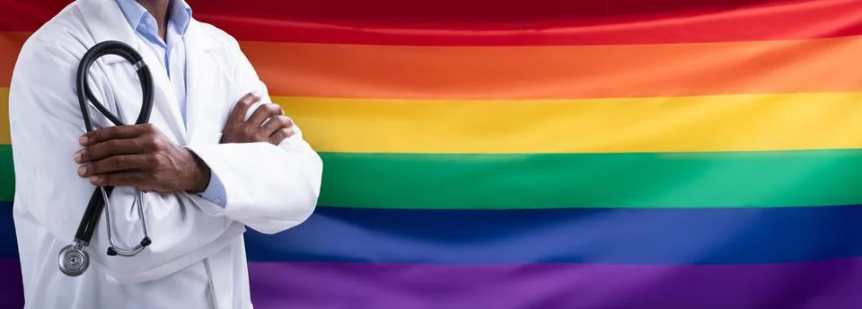 Close-up Of Rainbow Flag Stock Photos