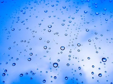 Close-up of raindrops on window Stock Photos