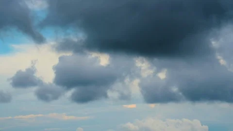 Close up of Raining cloudy time lapse Stock Footage 116313405