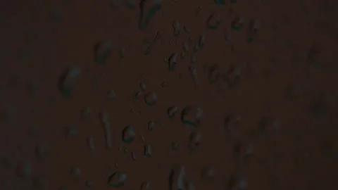 Close up rainy window pov rain drop detail and passing shadows Vídeos de archivo 251217807