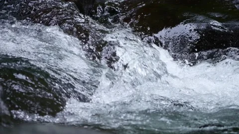 Close Up Rapid Clear River Water Stock Footage 150009386